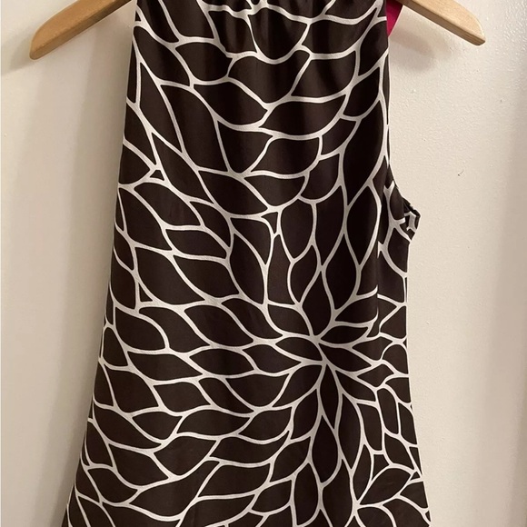 Ann Taylor Women's Blouse Top Blouse Sleeveless Neck Tie Ribbon Small EUC - Picture 2 of 2